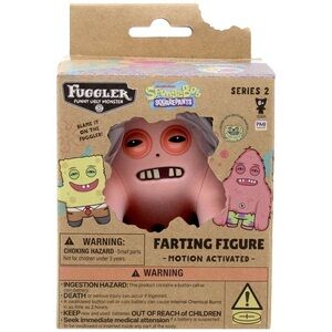 Fuggler SpongeBob Series 2 Pink Motion-Activated Farting Figure RARE🩷💜💚⭐️